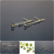 Cercei cu peridot