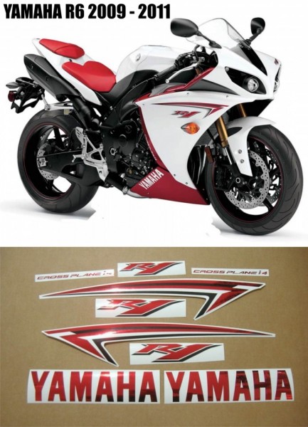 Set stickere moto Yamaha YZF R1 2009 - 2011