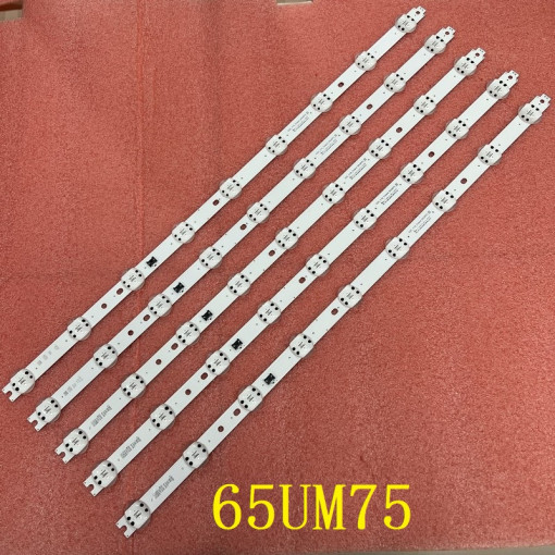 Set barete led tv LG 65 inch LG 65'' Trident 65UM75_REV01 SSC-Y19-TRIDENT-65UM75 LG 65UM7610PLB 65UM671COSB 65UM7520PSB 65UM7650PCB 65UN8100PLB 65UM7510PLA HC650DQG-SLXA2-A141 5*9LED (6V) 725mm