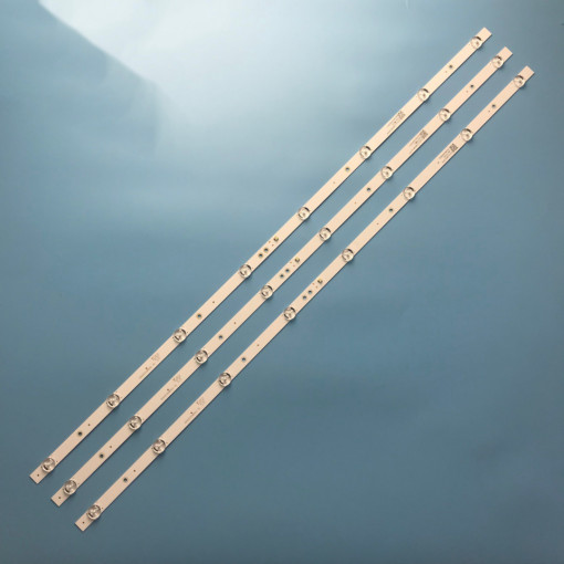 Set barete led tv Hitachi UTOK 43 inch 43G31 U43HD2 ZX43ZC332M08 A1 V0; 3 x 8 leduri, 3V, 820mm