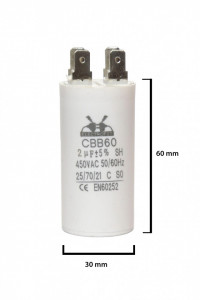condensator pornire 2 μF 450 V
