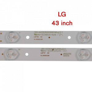 Set barete led LG 43 inch 43UJ620V CRH-A4330300104L6CNRev1.0 CRH-A4330300105R6CNRev1.0 4 barete x 4 led + 4 barete x 5 led
