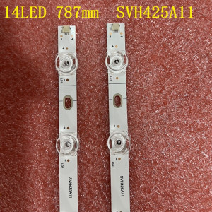 Set barete led tv Hisense 43 inch 43H6500G 43R6000GM 43A603AMV 43R6E3 43h6g 43R6090G 43H6570G JL.D425E1330-003BS-M SVH425A11; 2*14led 789mm; 3v