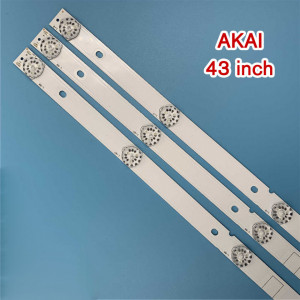 Barete led tv AKAI 43 inch JS-D-JP4310-B81EC JS-D-JP4310-A81EC, 3 barete 8 leduri