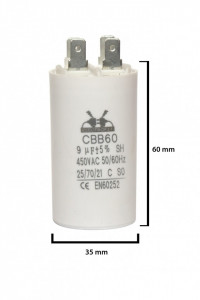 condensator pornire 9 μF 450 V