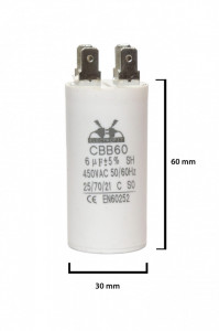condensator pornire 6 μF 450 V