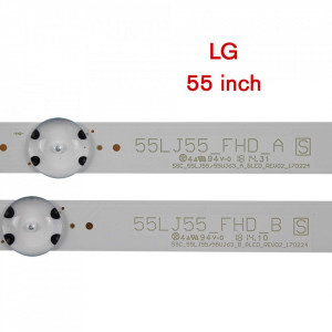 Set barete led LG 55 inch 55UJ630V, 55UJ6300, 55UJ635V 55UJ63_UHD_A (B), 55LJ63_UHD_A (B) 10 barete x 4led