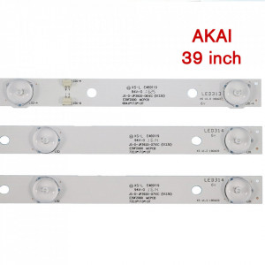 Set barete led tv Akai 39 inch, JS-D-JP3920-071EC, JS-D-JP3920-061EC, 2 barete 7leduri + 1 bareta 6 leduri