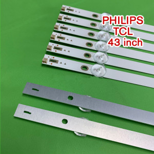 Set barete led TV Philips TCL 43 inch K430WDC1 A3 4708-K43WDC-A3113N11 43HFF5952, 8 barete de 3 leduri