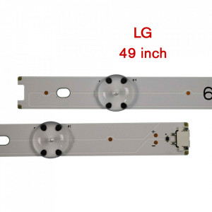 Set barete led LG 49 inch 49UH610T, 49UH610V, 49UH617T, 49UH617V 49LF510V, 49UH6100, 49UH6210, 49UH610A, V16.5 ART3 2706 6916L-2705A, 2706A, 2707A, 2708A 8x4led; L+R