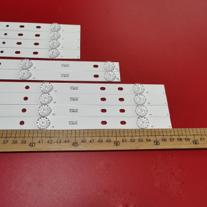 Set barete LED AKAI 55'' TV AKTV551 JS-D-JP5520-A41EC B51EC C51EC (60416) MS-L0956 6V; 4A+2B+4C