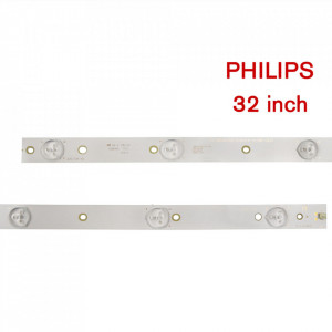 Set barete led tv Philips 32 inch, 320TT09 V6, YZ-32042000-1C543-0-4-3BF-0237, 2 barete 6 leduri
