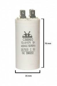 condensator pornire 12 μF 450 V