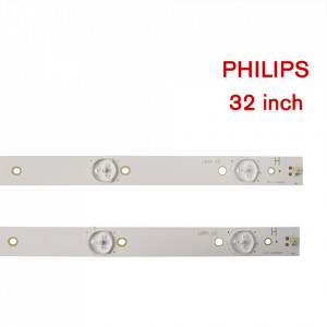 Set barete led tv Philips 32 inch, 320TT09 V6, YZ-32042000-1C543-0-4-3BF-0237, 2 barete 6 leduri