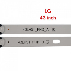 Set barete led LG 43 inch 43LF5100 LF51_FHD, 43LH51_FHD LF51_FHD, 43LH51_FHDLF51_FHD, 43LH51_FHD 6 barete (3x3led+3x4led)