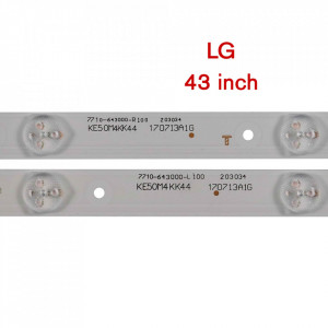 Set barete led LG 43 inch 43UJ620V CRH-A4330300104L6CNRev1.0 CRH-A4330300105R6CNRev1.0 4 barete x 4 led + 4 barete x 5 led