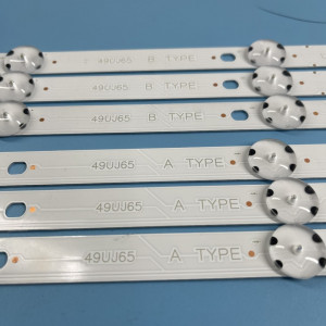 Set barete led tv LG 49 inch TV 17Y 49UJ65_A_27LED_REV00_160623 49UJ65 A TYP B TYP 3*9led / 3*(4+5 leduri) 444/544MM 3v
