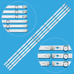 Set barete led tv LG , JVC 49 inch 49LH60_FHD_A-Type R, 49LH60_FHD_A-Type L 4*(4led+3led) 3v
