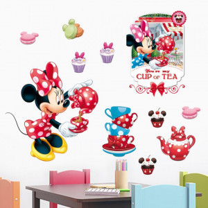 Sticker perete Minnie Tea Party