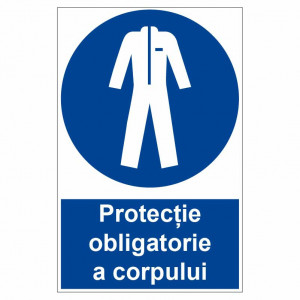 Sticker indicator Protectie obligatorie a corpului