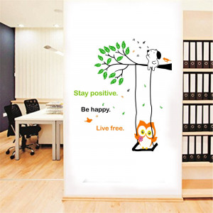 Sticker perete Life is Sweet - Owl