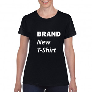 Tricou personalizat dama negru Brand New T-Shirt