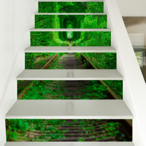 Sticker decorativ scari / perete Green Forest