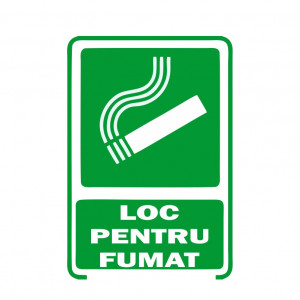 Sticker Indicator Loc pentru fumat