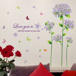 Sticker perete Flori de Liliac 3