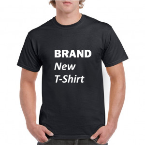 Tricou personalizat barbati negru Brand New T-Shirt