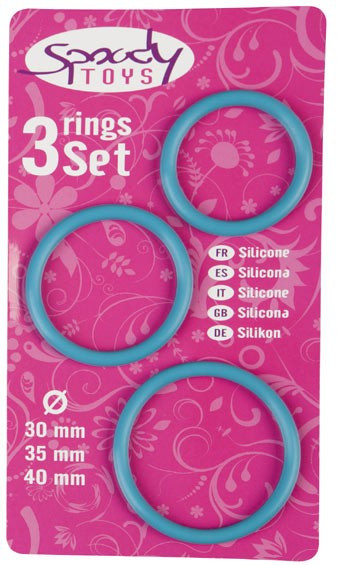 Anel Peniano Spoody Silicone Kit 3