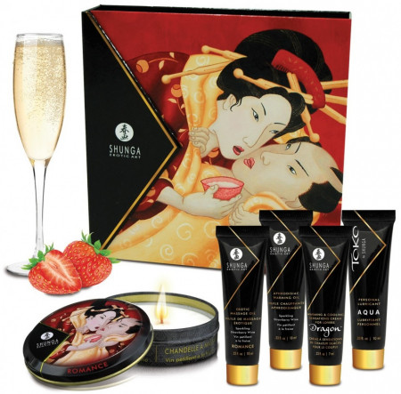 Kit Shunga Secrets Geisha Champanhe