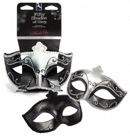 Fifty Shades Of Grey Masquerade Mask Twin Pack
