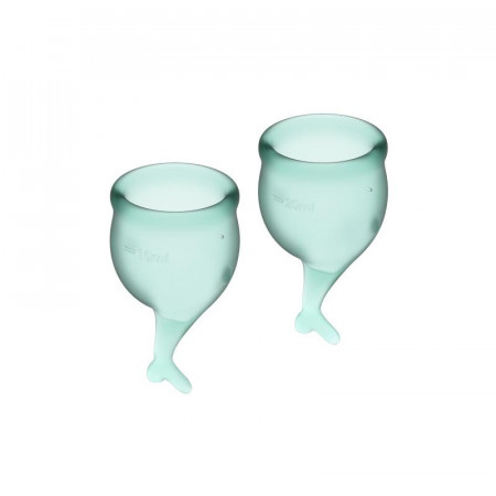 Satisfyer Feel Secure Menstrual Cup Dark Green 15 + 20Ml