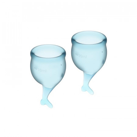 Satisfyer Feel Secure Menstrual Cup Claro Azul 15 + 20Ml