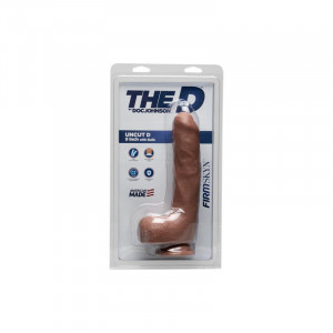 Doc Johnson Uncut D - 17,8 Cm Com Bolas Firmskyn Caramel