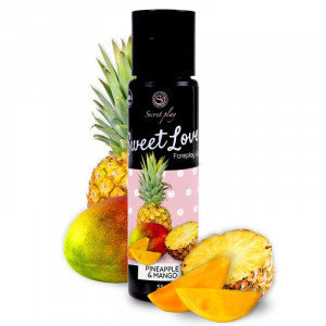 Gel Comestível Secret Play Manga e Ananás Branco 60 ml