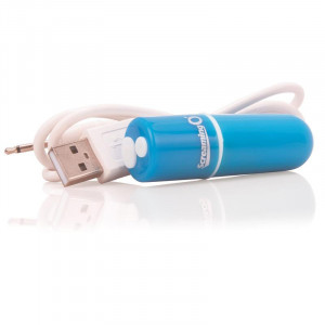 Gritando Com Bala Vibratória Recarregável Vooom Azul