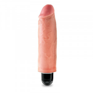 King Cock 15,24 Cm Vibrante Stiffy - Carne