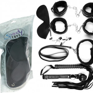 Kit Bondage Spoody Preto 8 Peças