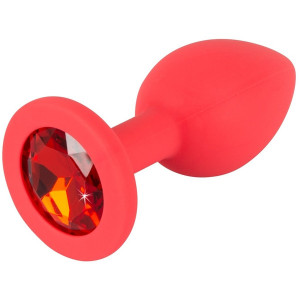 Plug Anal Joy Silicone Vermelho