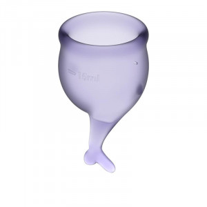 Satisfyer Feel Secure Menstrual Cup Roxo 15 + 20Ml