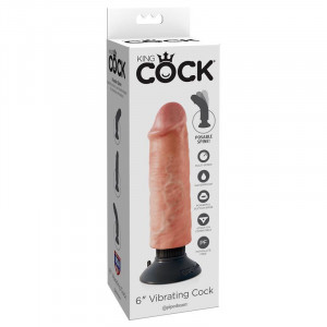 King Cock - 6 &Quot;- 15,24 Cm Vibrante Carne De Galo