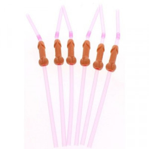 Palhinhas com Ponta Penis Pack 6