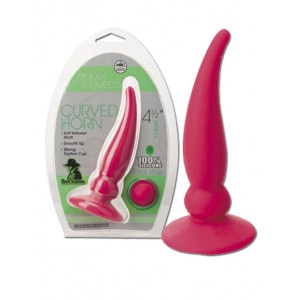 Plug Anal Curved Horn Rosa