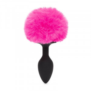 Plug De Coelho Feliz Não Vibrante Pequeno Preto / Rosa