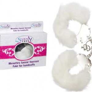 Algemas Metal Revestidas Pelucia Branco