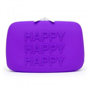 Estojo De Armazenamento De Coelho Feliz Roxo Grande