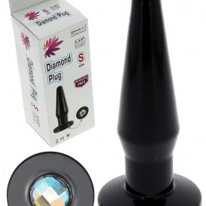 Plug Anal Pequeno Diamante Charmly Preto