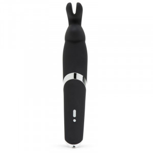 Vibrador De Varinha Preta De Coelho Feliz